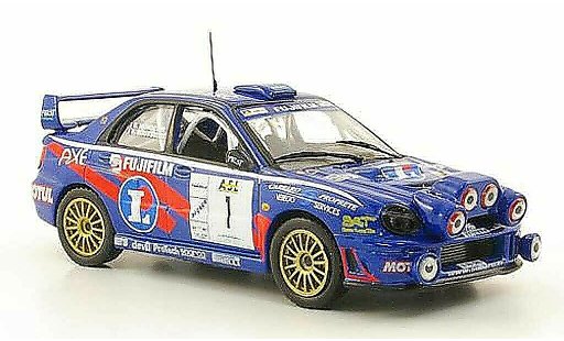 Subaru Impreza WRC 1/43 Hachette No.1 Rally Lyon Charbonnieres 2002 coche miniatura