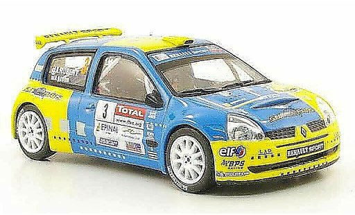 Renault Clio S1600 1/43 Hachette No.3 Rally Alsace Vosges 2006 coche miniatura