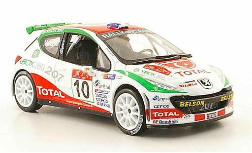 Peugeot 207 S2000 1/43 Hachette No.10 Total Rally Istanbul 2007 coche miniatura