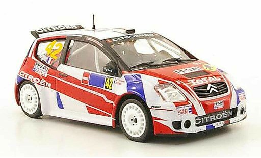 Citroen C2 S1600 1/43 Hachette No.42 Total Rally Mexiko 2008 coche miniatura