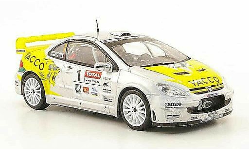 Peugeot 307 WRC 1/43 Hachette No.1 Yacco Rally du Limousin 2008 coche miniatura