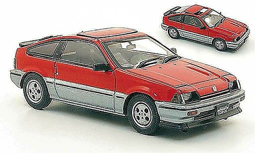 Honda CR-X Ballade 1/43 Ebbro Sports Si rojo/gris 1984 coche miniatura