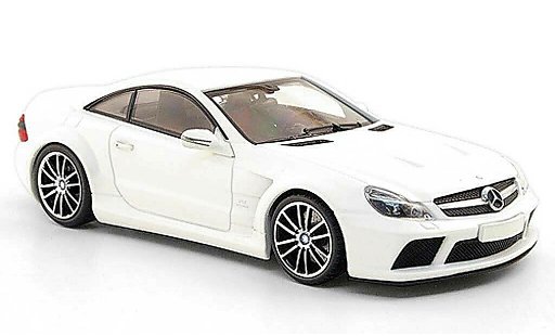 Mercedes B 65 1/43 Minichamps (R230) AMG negro Series mate blanco 2009 coche miniatura