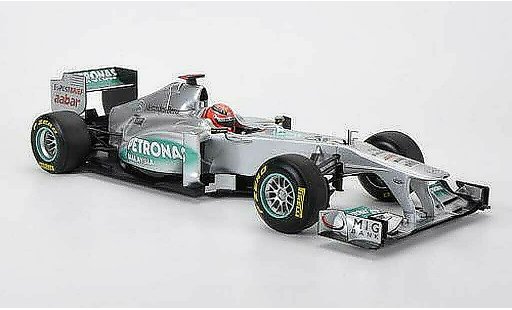 Mercedes F1 2011 1/18 Minichamps MGP W02 No.7 Petronas M.Schumacher Saison coche miniatura