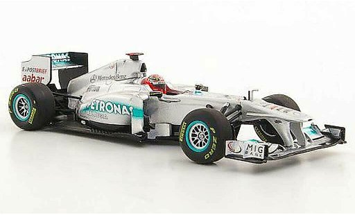 Mercedes F1 2011 1/43 Minichamps GP W02 No.7 Petronas M.Schumacher -Saison coche miniatura