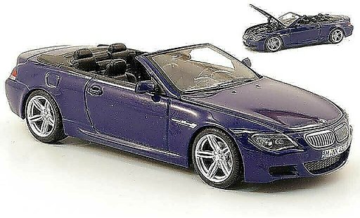 Bmw M6 Cabriolet 1/43 Kyosho E64 M azul 2006 coche miniatura