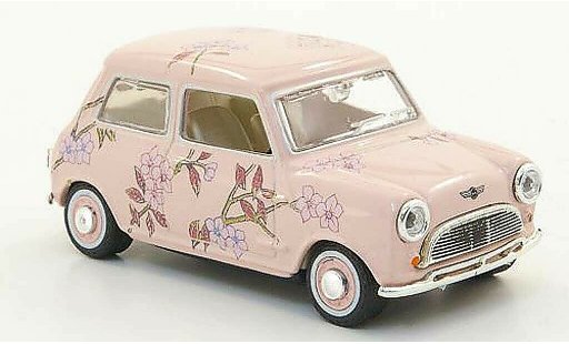 Austin Mini cooper 1/43 Oxford rosa con Blutenmuster coche miniatura
