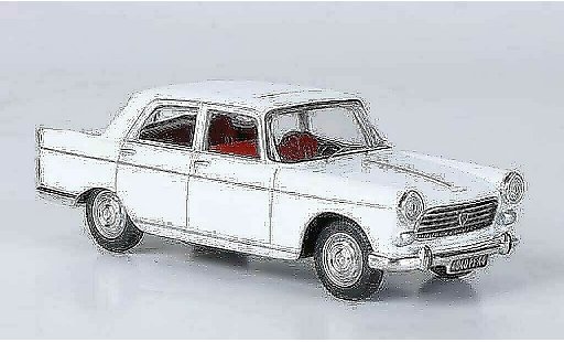 Peugeot 404 Berline 1/43 Norev Berlina blanco 1965 coche miniatura