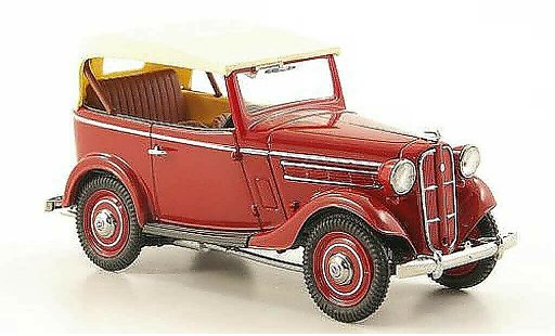 Datsun 17 Phaeton 1/43 Ebbro rojo/beige 1938 coche miniatura