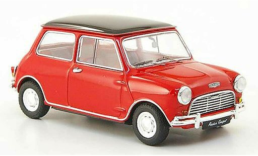 Austin Mini cooper 1/43 Ebbro rojo/negro RHD 1961 coche miniatura
