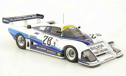 Nissan Silvia S110 1/43 Ebbro Turbo C No.28 Nichi-Ra WEC Japan 1985 coche miniatura
