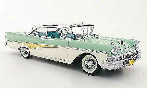 Ford Fairlane 500 Hardtop 1/18 Sun Star gris verde/blanco coche miniatura
