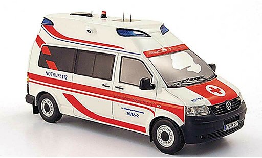 Volkswagen T5 T5 GP 1/43 Neo Hornis Silver KTW Deutsches rotes Kreuz limitada edition 2009 coche miniatura