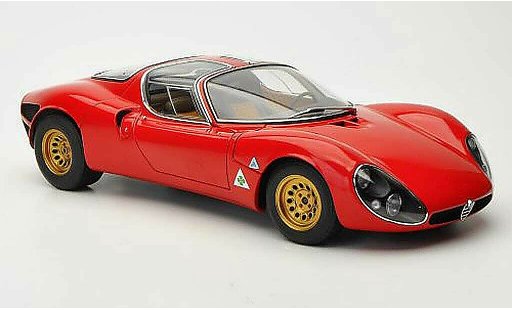 Alfa Romeo 33 stradale prototipo 1/18 Autoart tipo Projootipo rojo 1967 coche miniatura