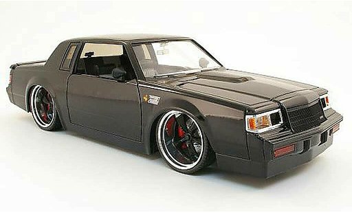 Buick T-Type Grand National 1/18 Jada Toys negro 1987 coche miniatura