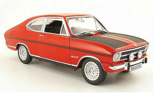 Opel Kadett B B 1/18 Revell rallye 1900 rojo/negro 1969 coche miniatura