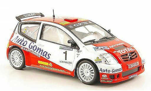 Citroen C2 S1600 1/43 Hachette No.1 Auto Gomas Rally Cantabria Infinita 2005 coche miniatura