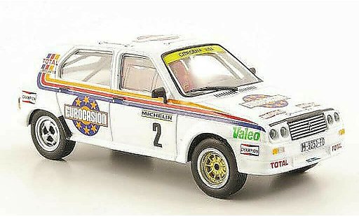 Citroen Visa Chrono 1/43 Hachette No.2 Eurocasion Rally RACE Madrid 1984 coche miniatura