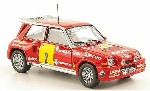 Renault 5 Turbo 1/43 Hachette Maxi 4x4 No.2 Philips Rally de Tierra de Aviles 1989 coche miniatura