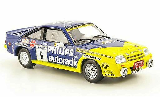 Opel Manta B B 1/43 Hachette 400 No.6 Philips Rally Ville de Llanes 1986 coche miniatura