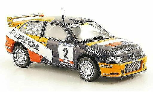 Seat Cordoba WRC 1/43 Hachette No.2 Repsol Rally RAC Navarra de Tierra 2001 coche miniatura