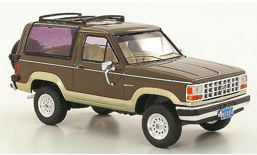 Ford Bronco Berline 1/43 Premium X II marron/gold 1989 coche miniatura