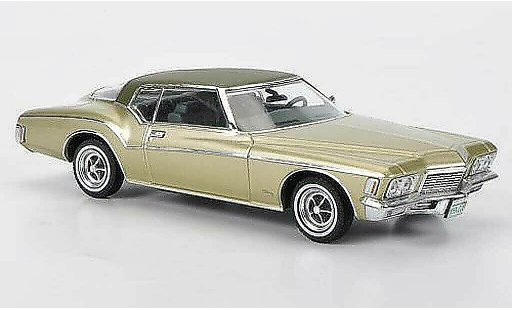 Buick Riviera Coupe 1/43 Premium X 1971 beige/verde mate coche miniatura