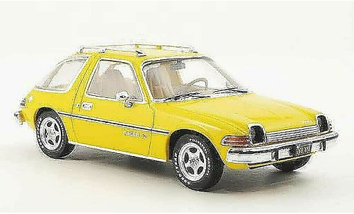 AMC Pacer x auto 1/43 Premium X amarillo 1975 coche miniatura