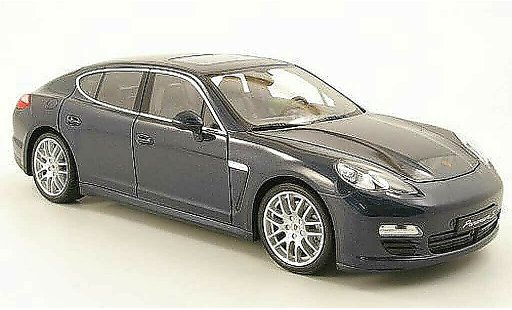 Porsche Panamera S 1/18 Welly azulgris coche miniatura