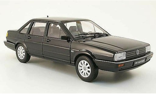 Volkswagen Santana Base 1/18 Welly negro 1986 coche miniatura