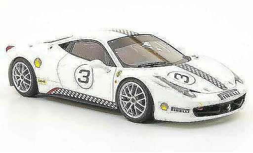 Ferrari 458 Challenge 1/43 Look Smart No.3 blanco coche miniatura