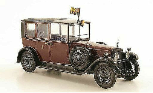 Daimler Double Six Berline 1/43 Oxford 30 Brougham rojo/negro King George V (Sandringham) RHD 1929 coche miniatura
