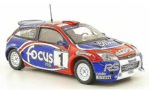 Ford Focus RS WRC 1/43 Hachette No1 Rally de Cangas del Narcea 2002 coche miniatura