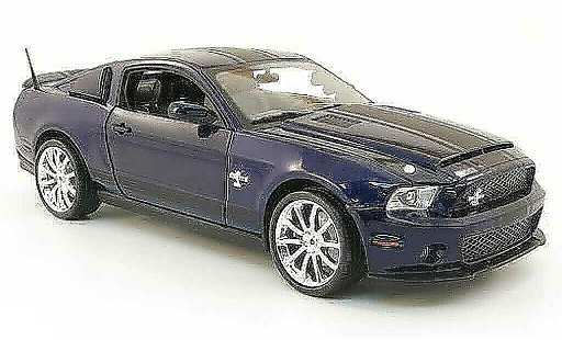 Shelby GT 500 2010 1/18 Shelby Collectibles super snake azul coche miniatura