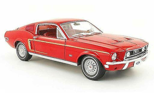 Ford Mustang Fastback 1/18 Greenlight gt 2+2 rojo coche miniatura