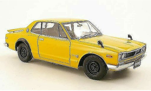 Nissan Skyline 2000 1/18 Autoart GTR (KPGC10) amarillo RHD 1969 coche miniatura