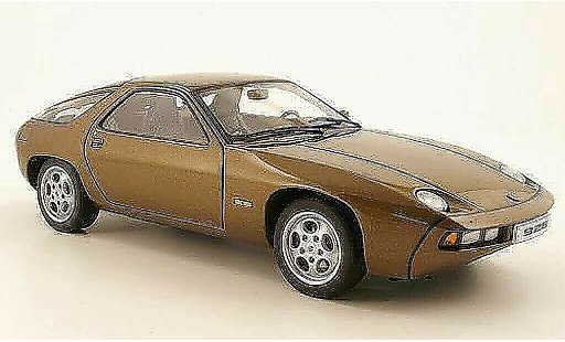 Porsche 928 1977 1/18 Autoart marron coche miniatura