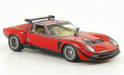 Lamborghini P400 Jota 1/43 Kyosho SVR rojo coche miniatura