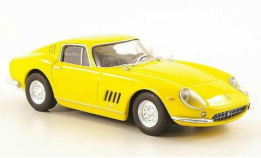 Ferrari 275 GTB/4 1/43 Hachette amarillo coche miniatura