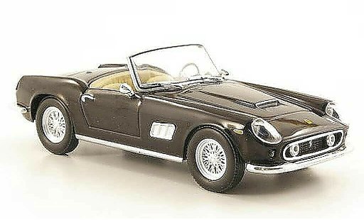 Ferrari 250 GT California 1/43 Hachette negro coche miniatura