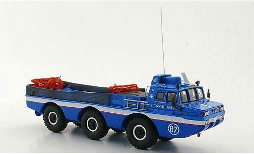 Zil 4906 Base 1/43 DIP Models Blue Bird Gelandefahrzeug avec Kran coche miniatura
