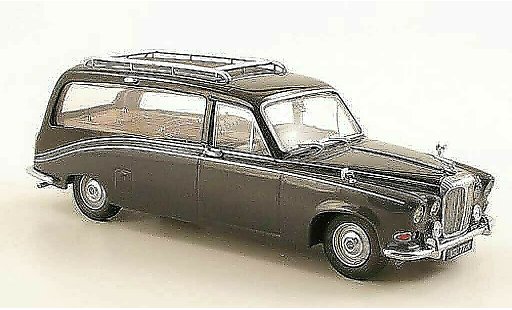 Daimler DS 420 corbillard 1/43 Oxford Hearse gris/negro Leichenwagen RHD coche miniatura