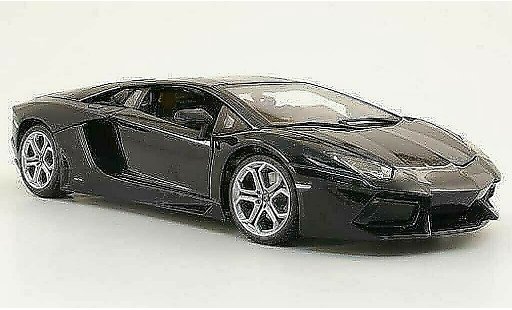 Lamborghini Aventador LP700-4 1/18 Burago negro 2011 coche miniatura