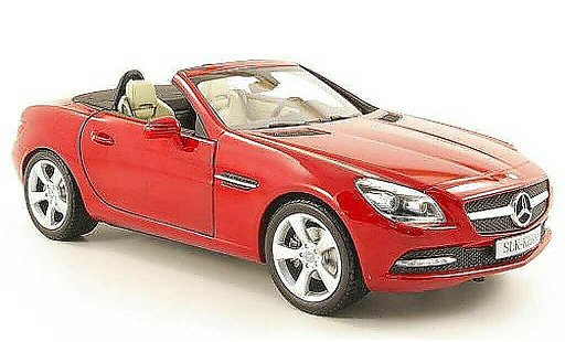 Mercedes Classe SLK Base 1/18 Minichamps (r172) rojo 2011 coche miniatura