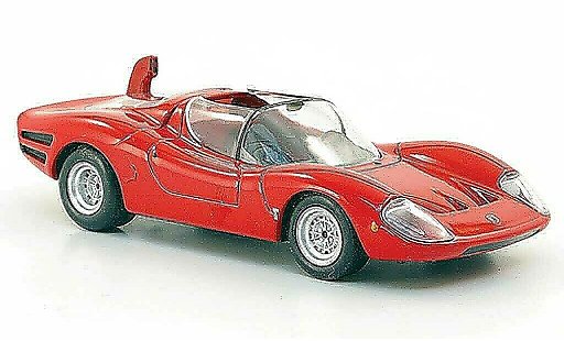 Abarth 1600 OT 1/43 Hachette rojo 1966 coche miniatura