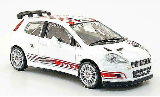 Fiat Grande Punto S2000 1/43 Hachette blanco/rojo coche miniatura