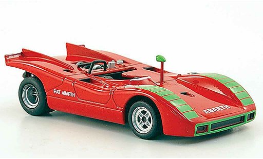 Fiat 2000 Abarth 1/43 Hachette Sport Spider (SE019) rojo 1970 coche miniatura