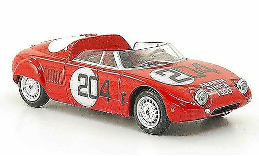 Abarth 1300 Simca Spider 1/43 Hachette Sport No.204 rojo 1962 coche miniatura