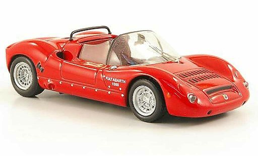 Fiat Abarth 1000 SP 1/43 Hachette rojo 1966 coche miniatura
