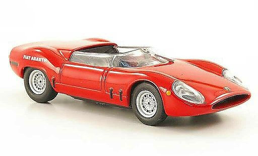 Fiat 2000 Abarth 1/43 Hachette OT Sport Spider rojo 1966 coche miniatura